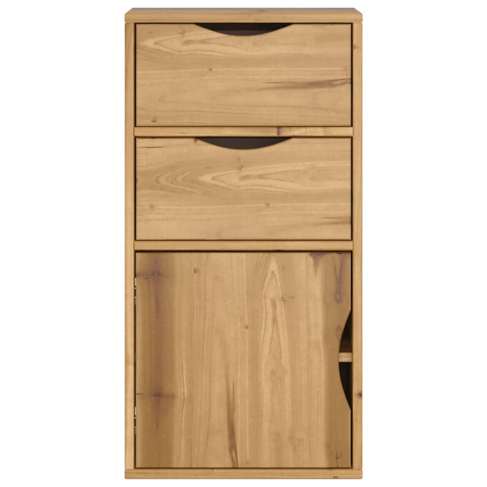 Mueble auxiliar con cajones ODDA 40x24x79 cm madera maciza