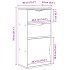 Mueble auxiliar con cajones ODDA 40x24x79 cm madera maciza