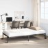 Estructura de cama sin colchón plegable negro acero 100x200