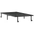 Estructura de cama sin colchón plegable negro acero 100x200