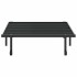 Estructura de cama sin colchón plegable negro acero 100x200