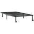 Estructura de cama sin colchón plegable negro acero 100x200