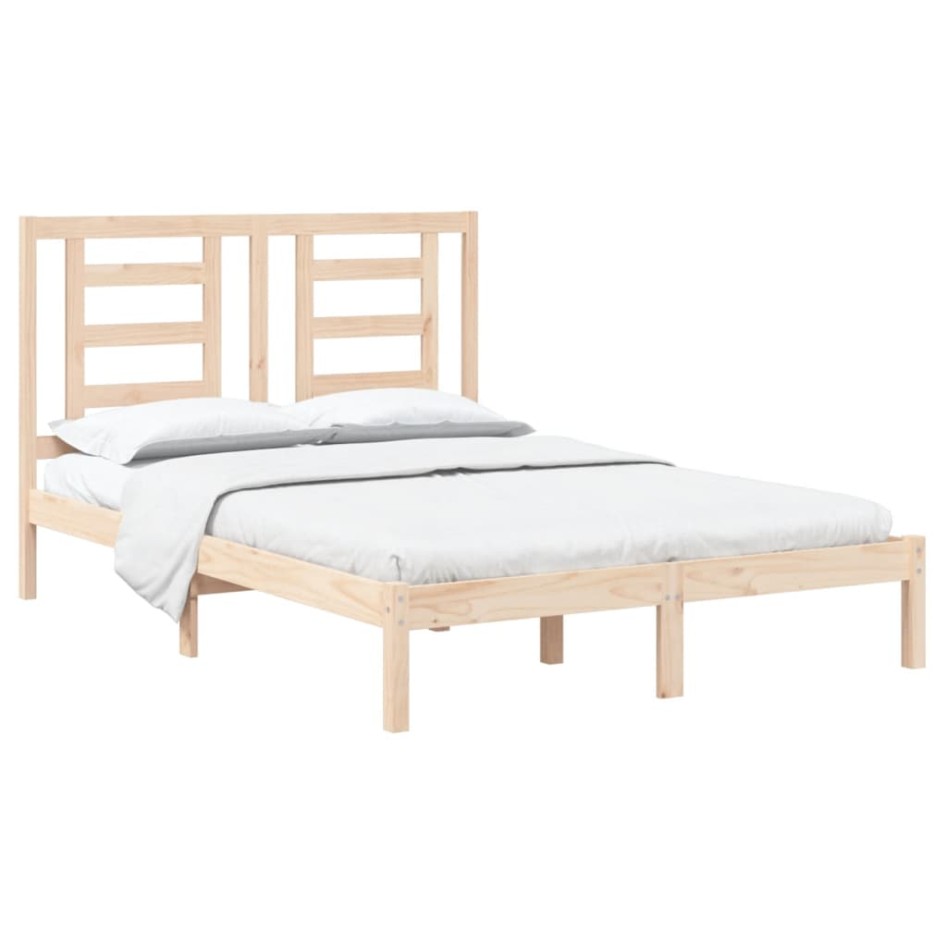 Estructura de cama madera maciza de pino 140x200
