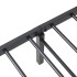 Estructura de cama sin colchón plegable negro acero 100x200