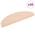Alfombrilla autoadhesiva escalera 30 uds crema 65x21x4