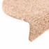 Alfombrilla autoadhesiva escalera 30 uds crema 65x21x4