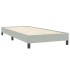 Cama box spring sin colchón gris claro terciopelo 80x220