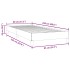 Cama box spring sin colchón gris claro terciopelo 80x220