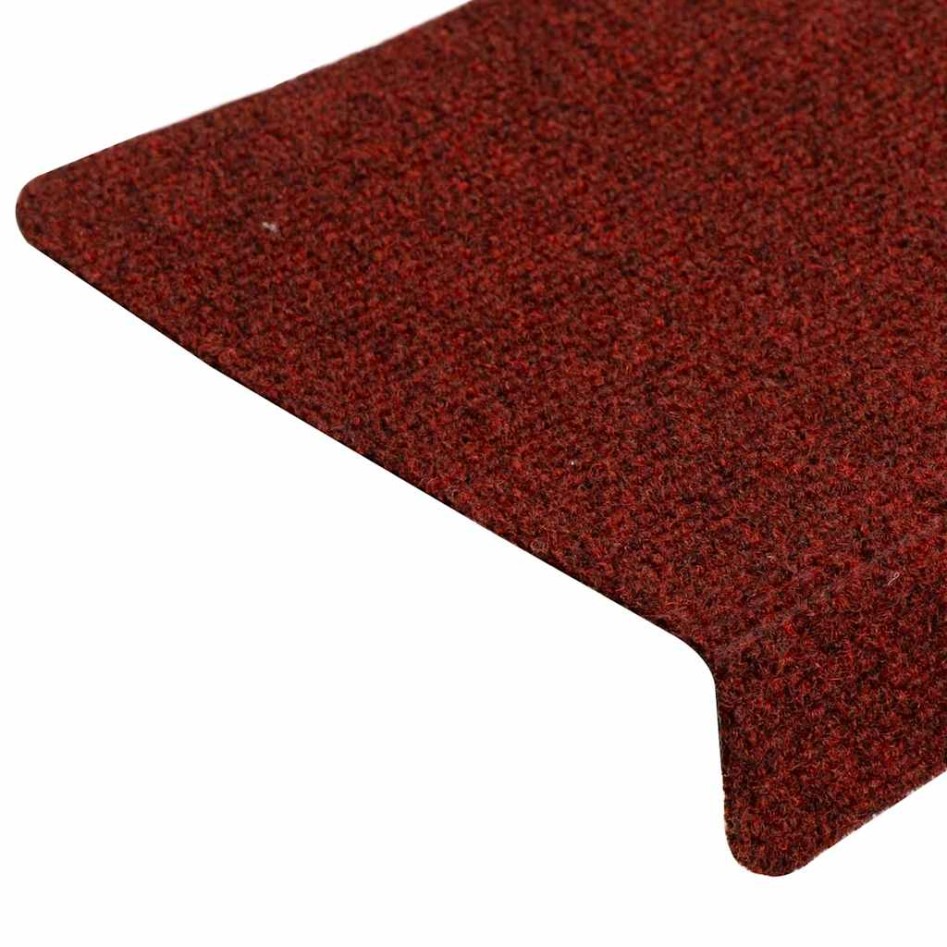 Alfombrilla autoadhesiva escalera 30 uds rojo 65x21x4