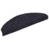 Alfombrilla autoadhesiva escalera 30 uds negro 65x21x4
