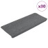 Alfombrilla autoadhesiva escalera 30 uds gris 65x24,5x3,5