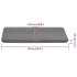 Alfombrilla autoadhesiva escalera 30 uds gris 65x24,5x3,5