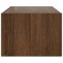 Mueble de TV con luces LED roble marrón 100X35,5x25