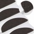 Alfombrilla autoadhesiva escalera 30 uds negro 56x17x3