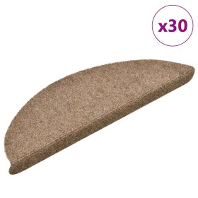 Alfombrilla autoadhesiva escalera 30 uds crema 56x17x3