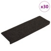 Alfombrilla autoadhesiva escalera 30 uds marrón oscuro
