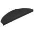 Alfombrilla autoadhesiva escalera 30 uds negro 65x22,5x3,5