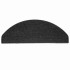 Alfombrilla autoadhesiva escalera 30 uds negro 65x22,5x3,5