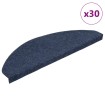 Alfombrilla autoadhesiva escalera 30 uds azul 65x22,5x3,5 cm