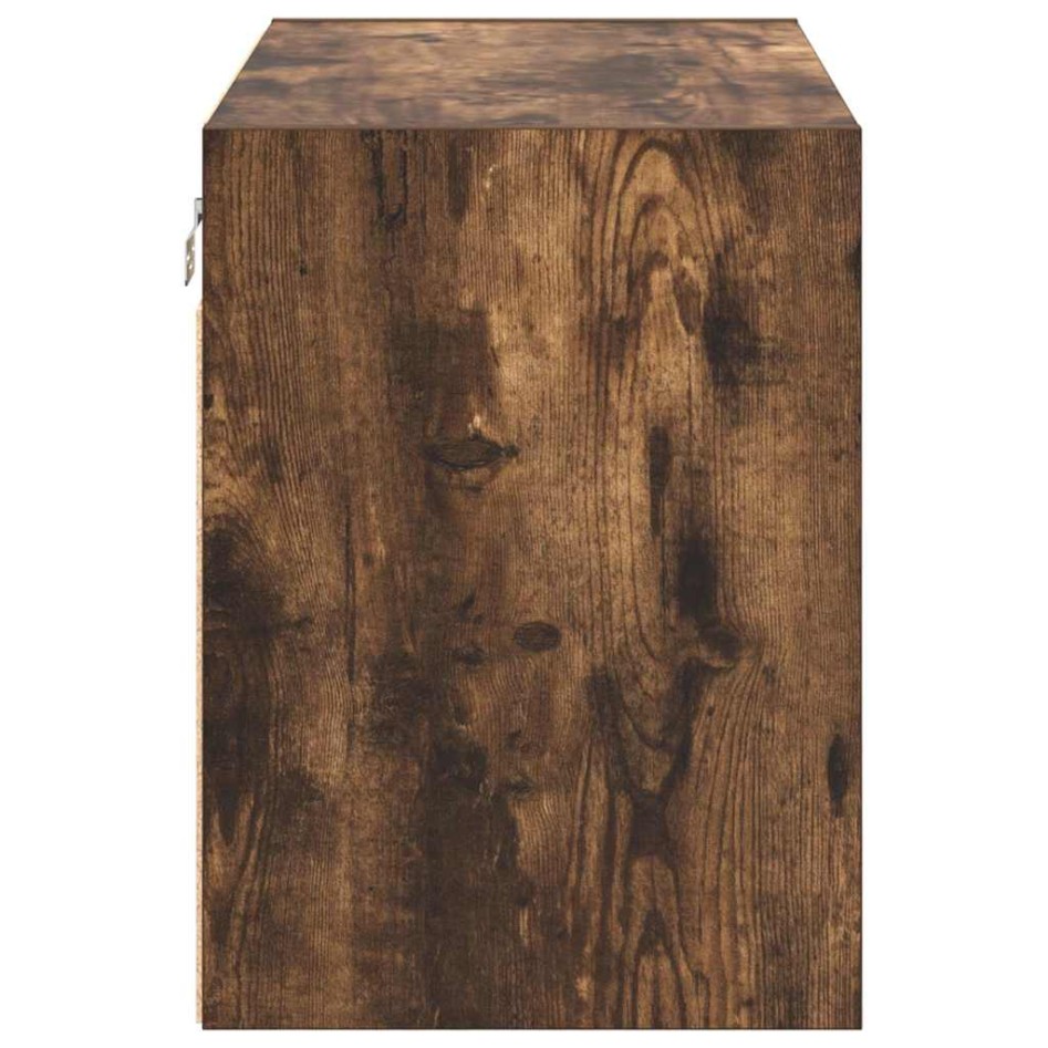 Armarios de pared 2 uds para garaje madera roble