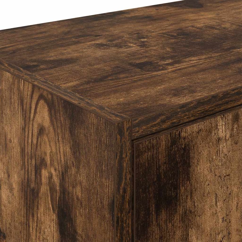 Armarios de pared 2 uds para garaje madera roble