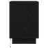 Mesillas de noche con luces LED 2 uds negro 38x34x50