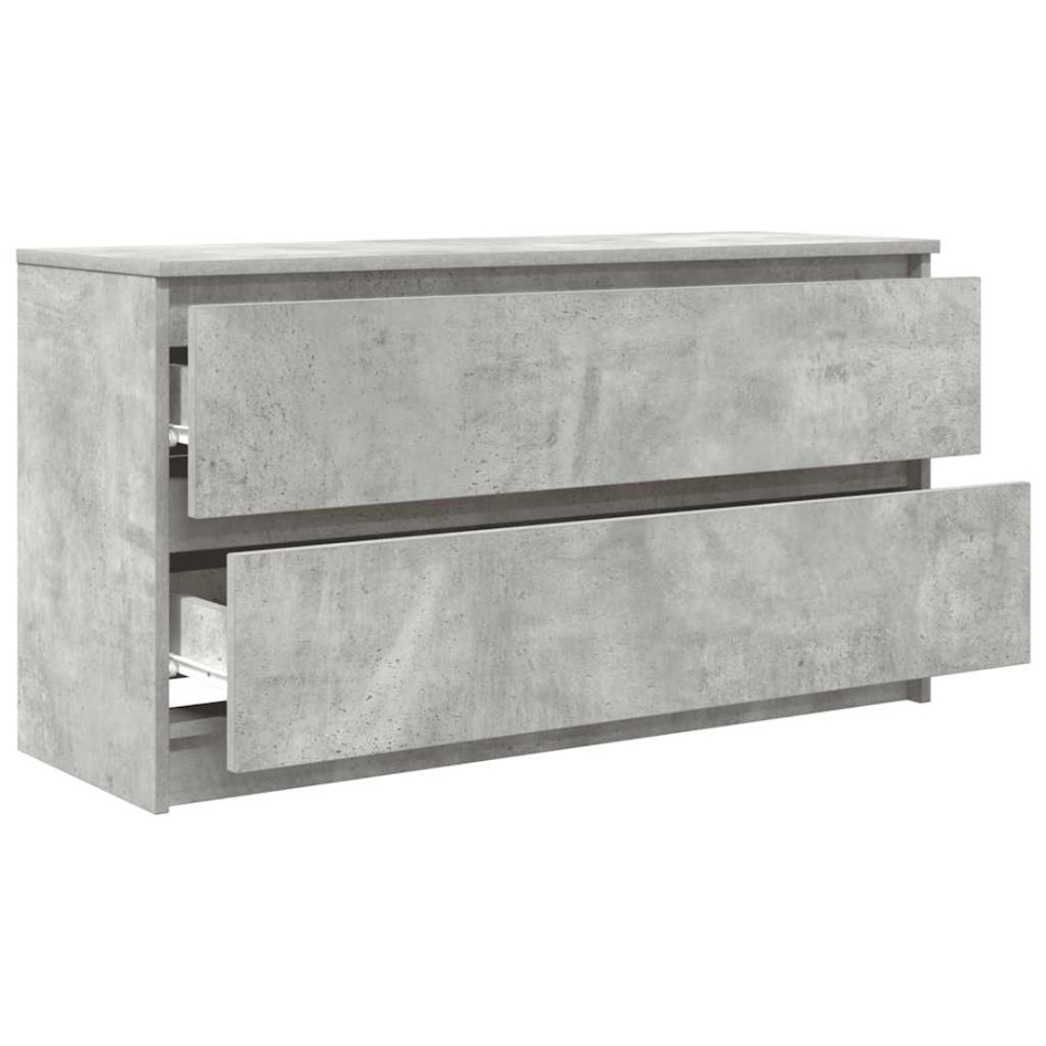 Mueble de TV madera de ingeniería gris hormigón 100x35x54