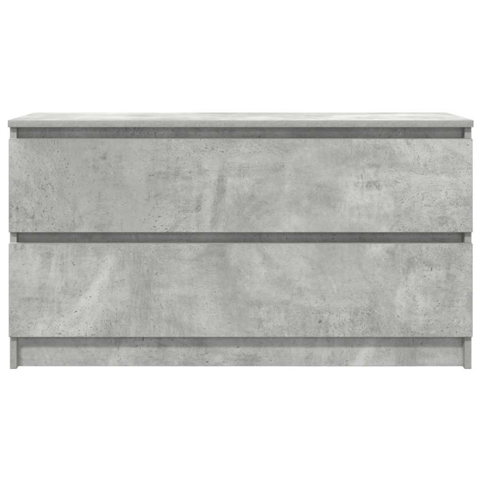 Mueble de TV madera de ingeniería gris hormigón 100x35x54