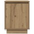Mesitas de noche con luces LED 2 uds roble artisan 38x34x50