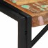 Mesa de centro multicolor 80x40x35 cm madera maciza