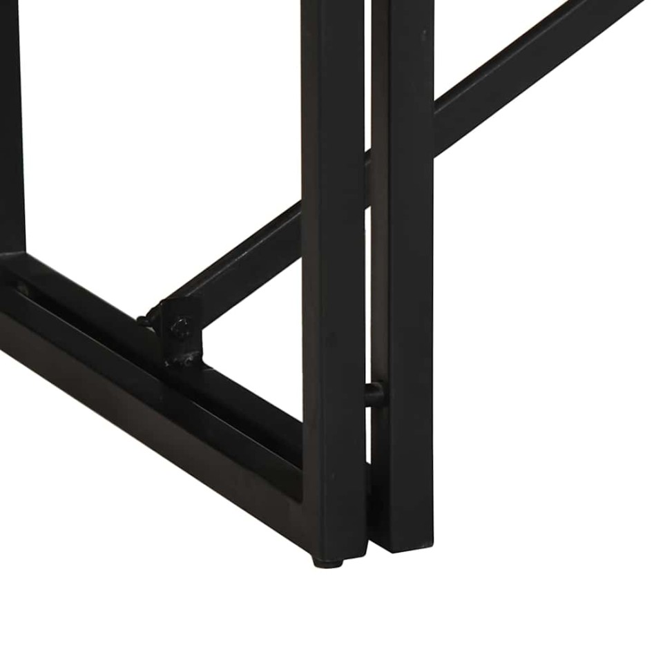 Mesa de centro multicolor 80x40x35 cm madera maciza