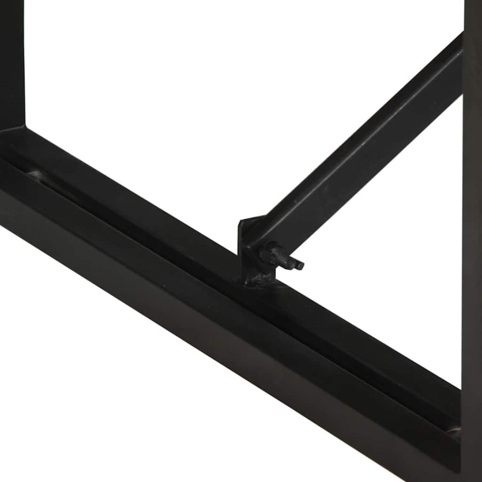 Mesa de centro multicolor 80x40x35 cm madera maciza