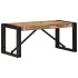 Mesa de centro multicolor 80x40x35 cm madera maciza