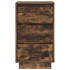 Mesilla de noche con luces LED roble ahumado 38x34x65