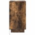 Mesilla de noche con luces LED roble ahumado 38x34x65