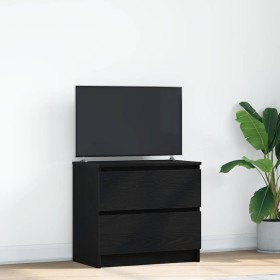 Mueble para TV madera contrachapada negro 60x35x54
