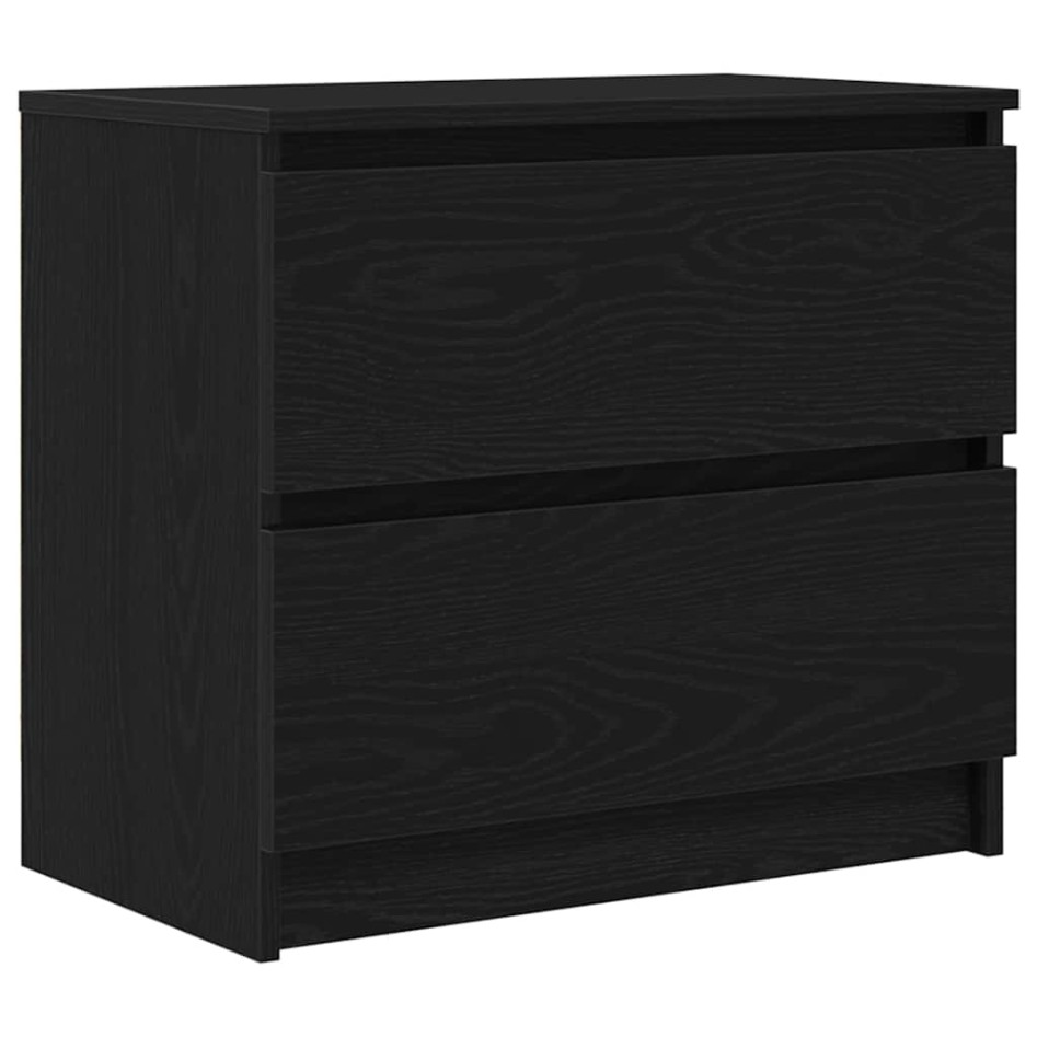 Mueble para TV madera contrachapada negro 60x35x54