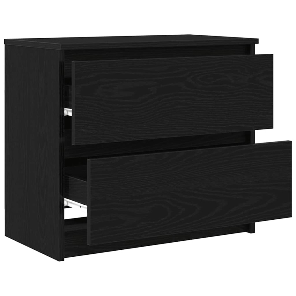Mueble para TV madera contrachapada negro 60x35x54