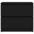 Mueble para TV madera contrachapada negro 60x35x54