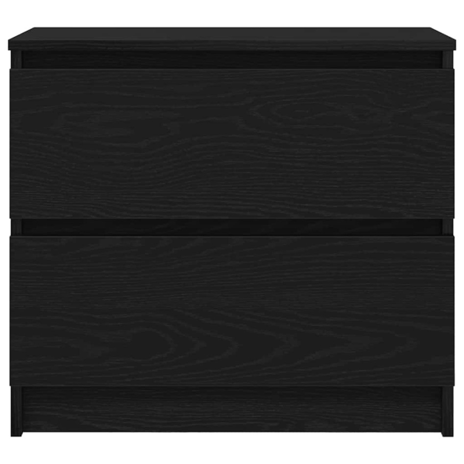 Mueble para TV madera contrachapada negro 60x35x54