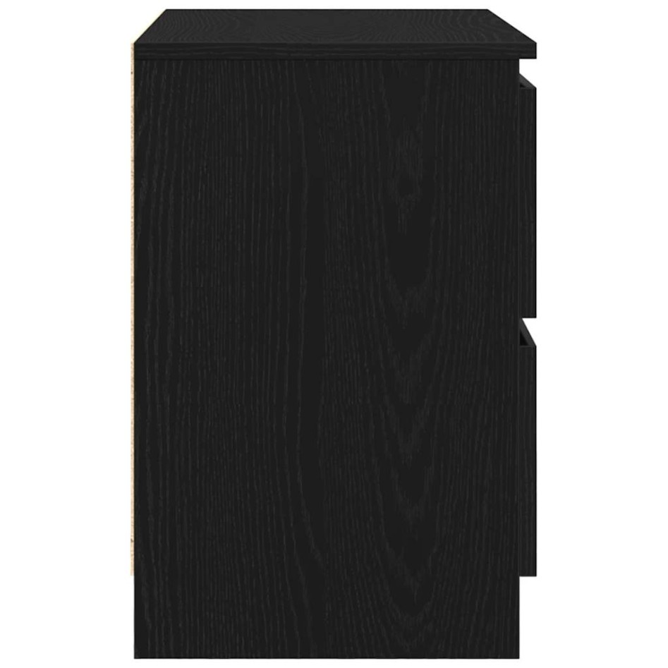 Mueble para TV madera contrachapada negro 60x35x54
