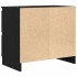 Mueble para TV madera contrachapada negro 60x35x54