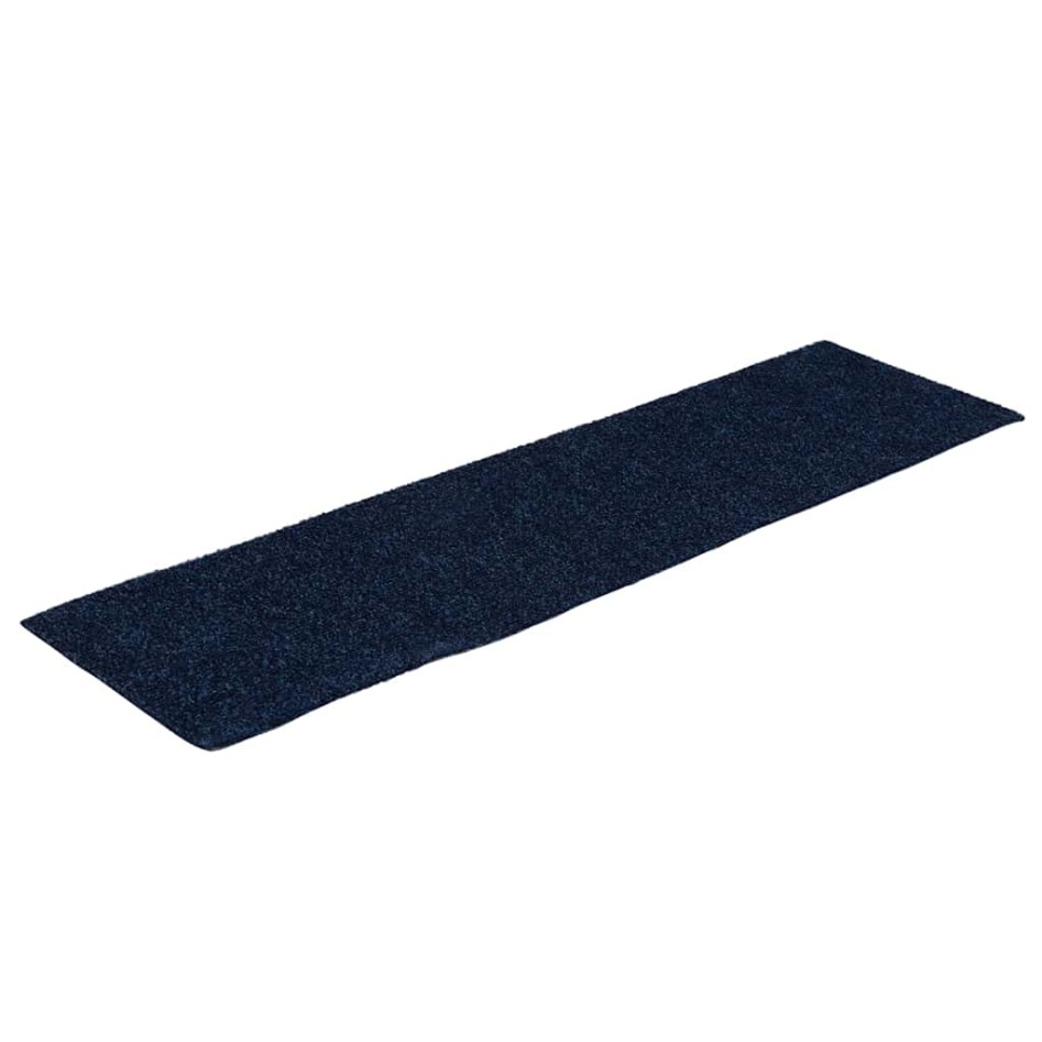 Alfombrillas escaleras autoadhesivas 30uds azul 76x20
