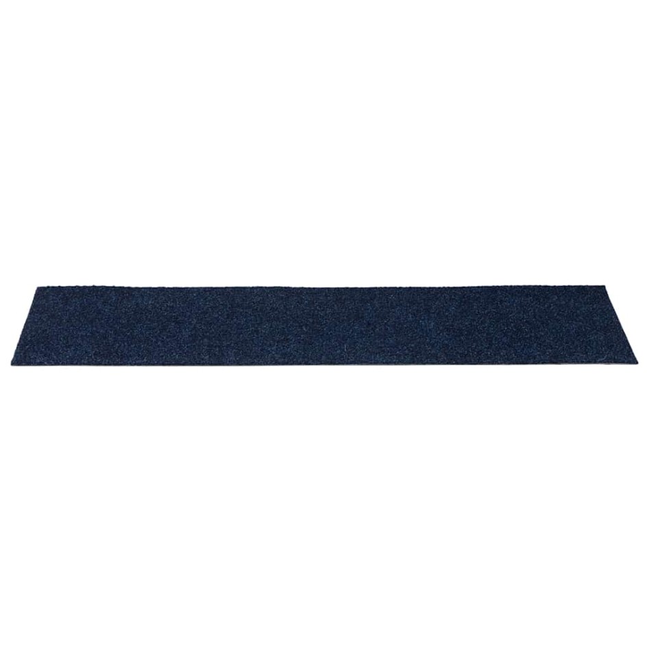 Alfombrillas escaleras autoadhesivas 30uds azul 76x20