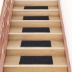 Alfombrillas escaleras autoadhesivas 30uds gris 60x25 cm