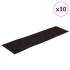 Alfombrillas escaleras autoadhesivas 30uds marrón 76x20