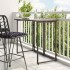 Mesa de jardín plegable marrón 90x51x75 cm ratán