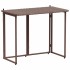 Mesa de jardín plegable marrón 90x51x75 cm ratán