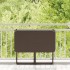 Mesa de jardín plegable marrón 90x51x75 cm ratán