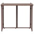 Mesa de jardín plegable marrón 90x51x75 cm ratán